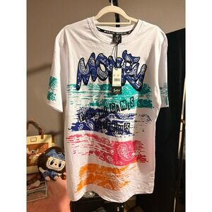 Switch Remarkable Money Paisley Graphic Tee White XL SS2118 Streetwear T-Shirt